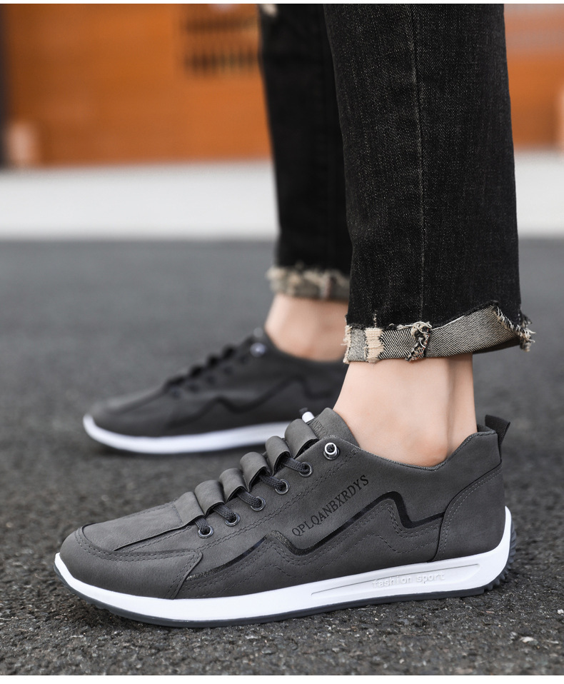 Men's Non-Slip Cushioned Lace-Up Casual Shoes detail 4