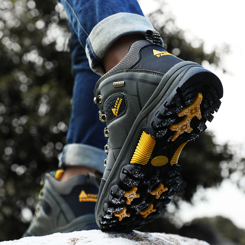 Rutschfeste Schnür-Wanderstiefel für Herren detail 13