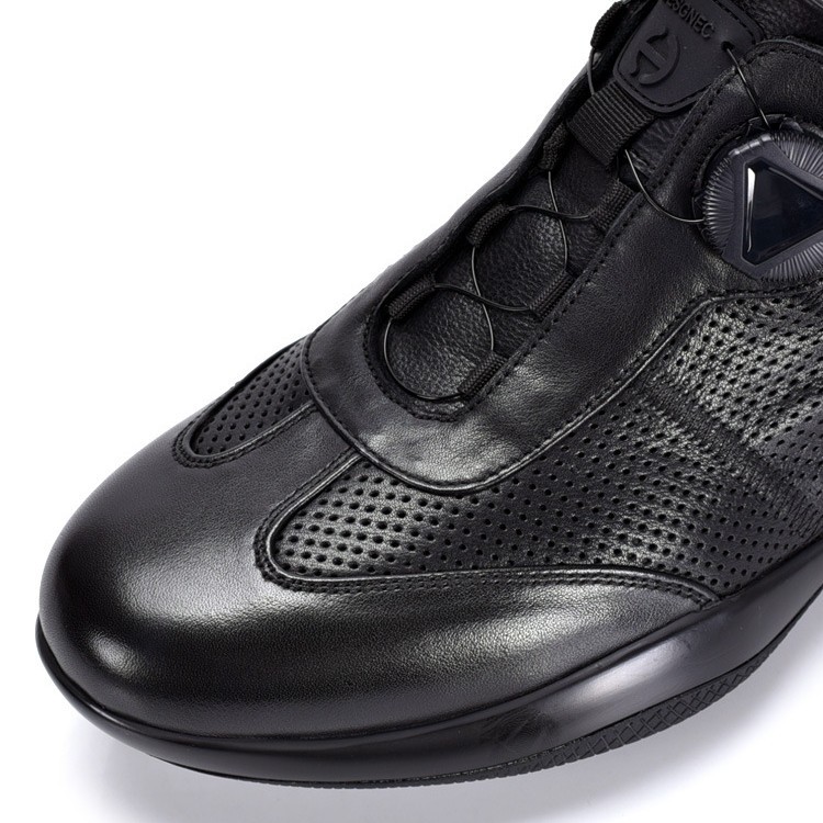 Atmungsaktive Leder-Freizeitschuhe mit Dämpfung für Herren 4