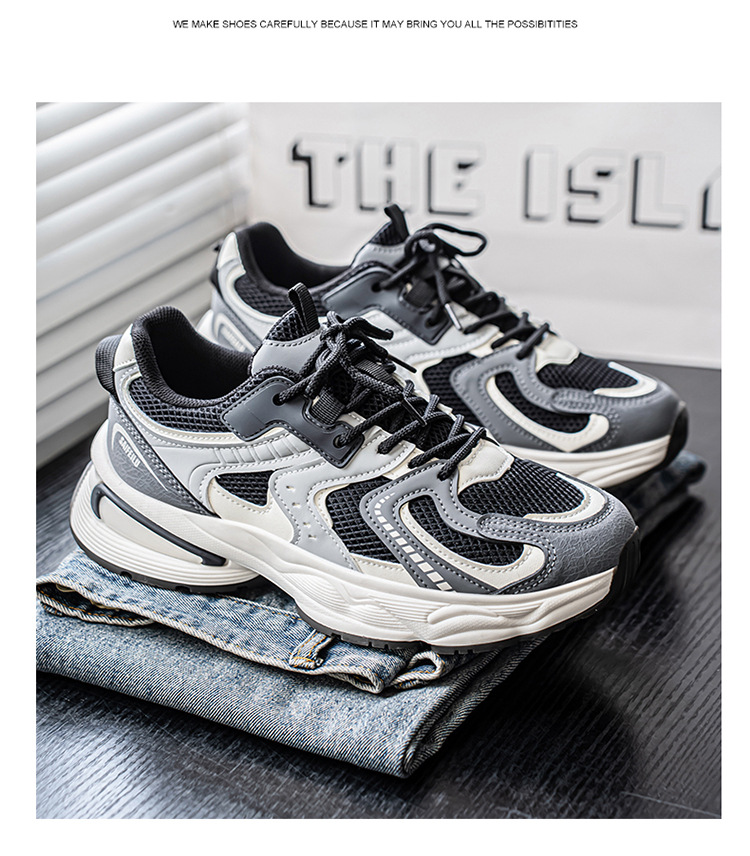 Men's Breathable Cushioned Platform Casual Shoes detail 13
