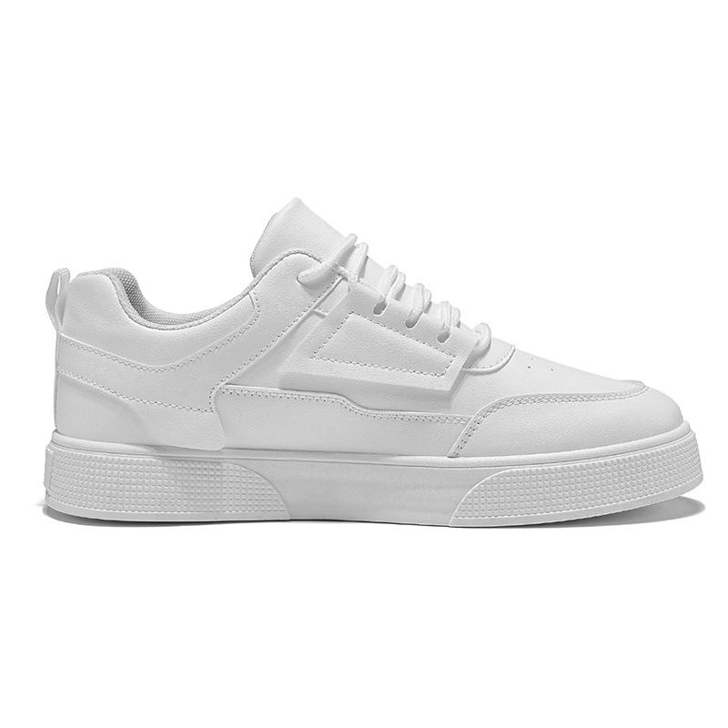Einfarbige Herren-Freizeitschuhe aus PU-Leder zum Schnüren detail 19