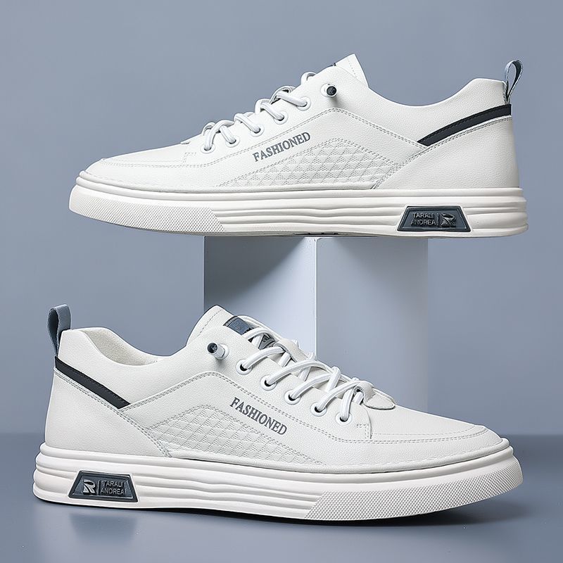 Chaussures casual à lacets en cuir PU pour homme 5