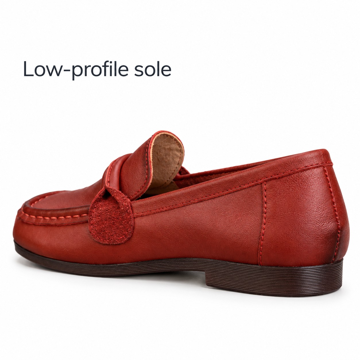 Women's Full-Grain Leather Penny Loafer Flats detail 4