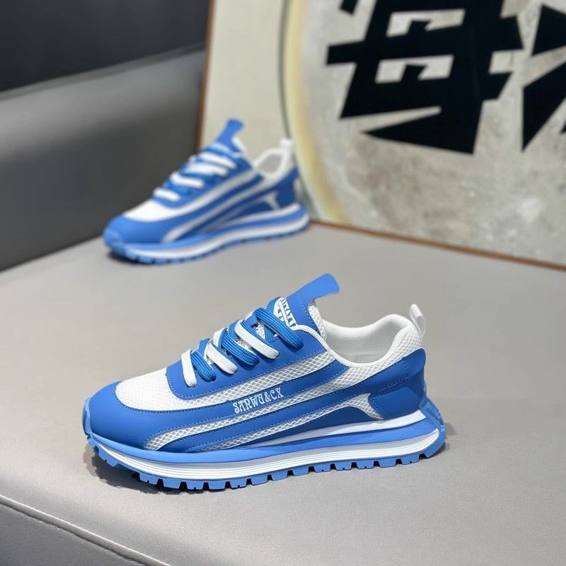 Unisex Breathable Mesh Colorblock Sneakers detail 5