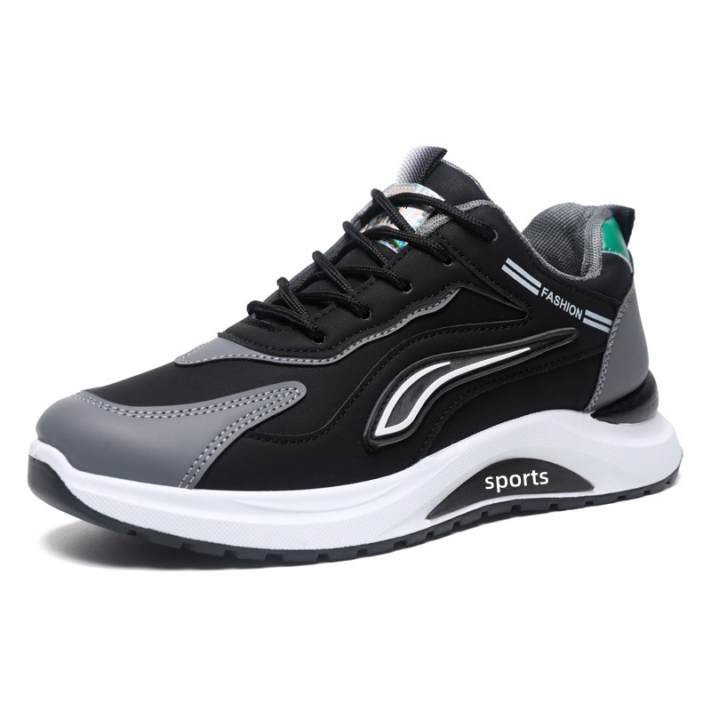 Gedämpfte Herren-Sneaker mit Schnürung im Colorblock-Design 6