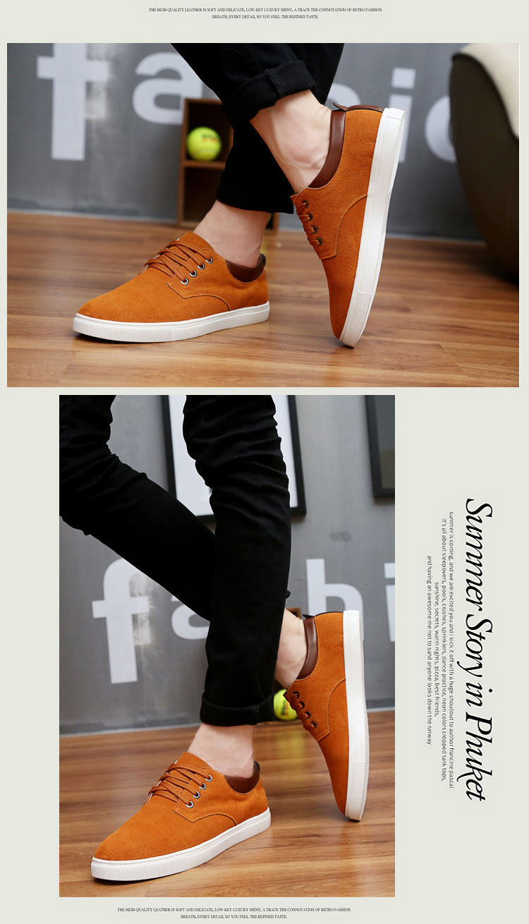 Rauleder-Schnürschuhe für Herren – Rutschfeste Freizeitschuhe detail 12