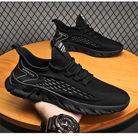 Scarpe da corsa leggere e traspiranti in mesh da uomo con lacci detail 5