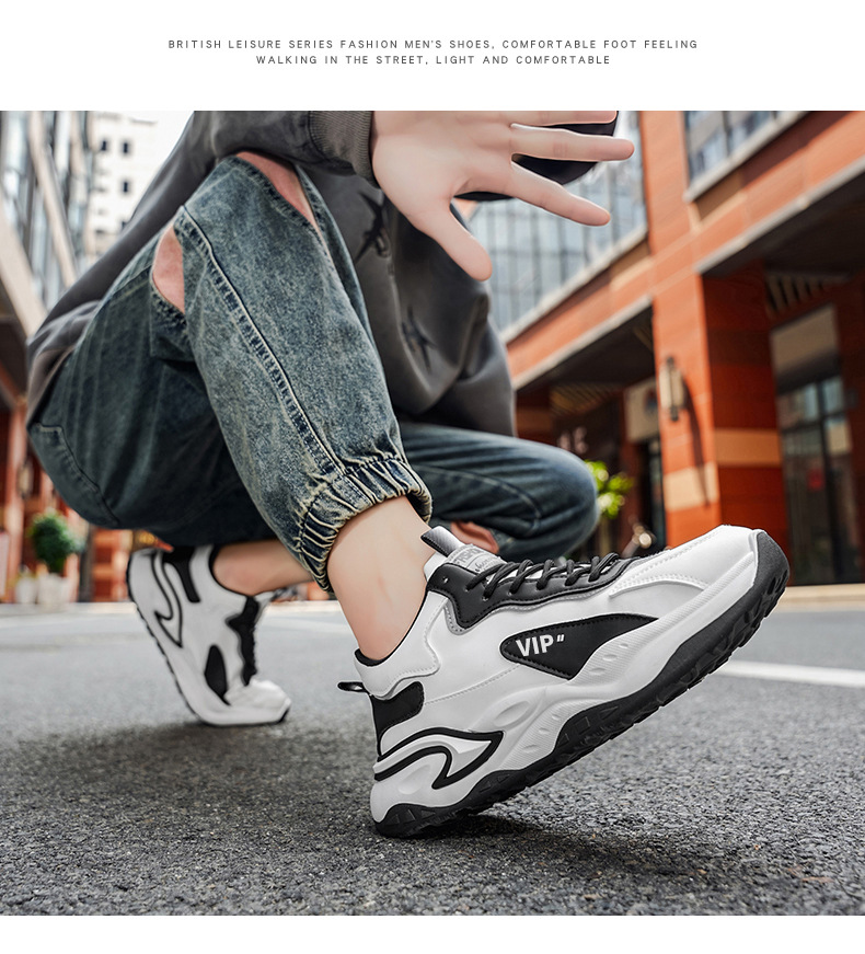 Chaussures casual homme à plateforme et semelle amortissante detail 9