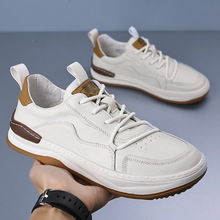 Scarpe casual da uomo in pelle stringate e antiscivolo detail 2