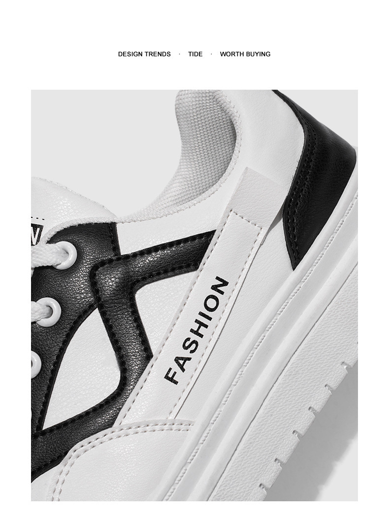 Men's Colorblock Lace-Up Casual Shoes detail 3