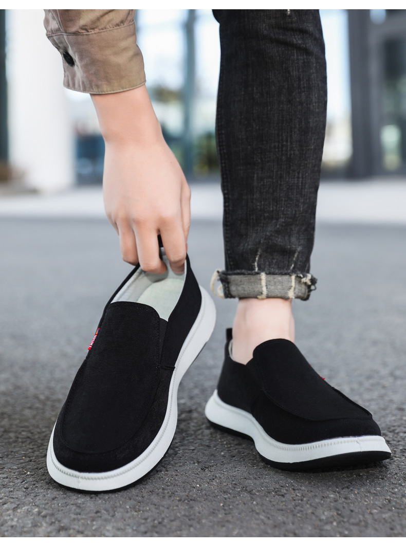 Men's Breathable Canvas Slip-On Casual Shoes detail 14
