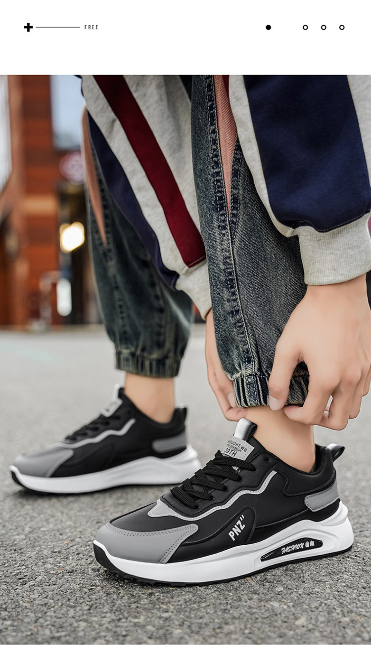 Freizeitschuhe für Herren mit Colorblocking & gepolsterter Plateausohle detail 6