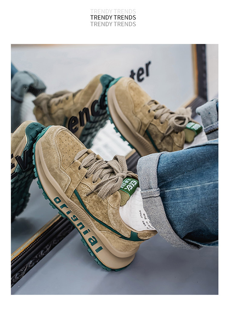 Men's Colorblock Cushioned Platform Casual Shoes detail 18