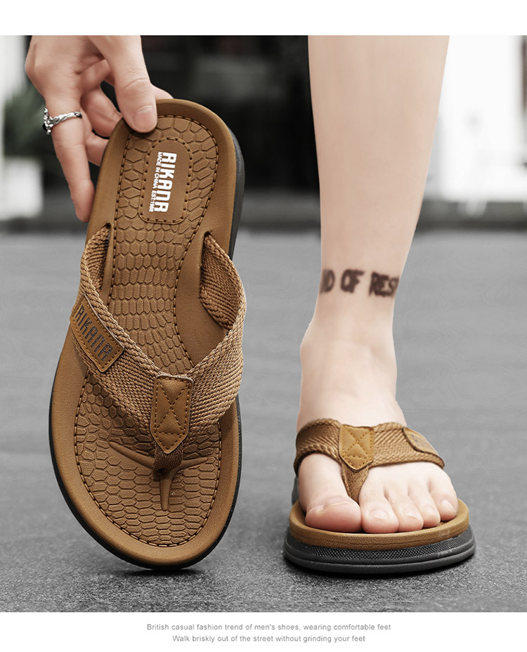 Men's Lightweight Cushioned Non-Slip Flip-Flops detail 2