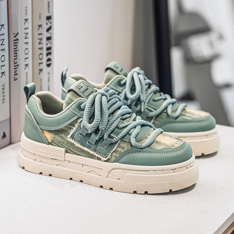 Scarpe casual chunky con plateau e lacci da uomo 3