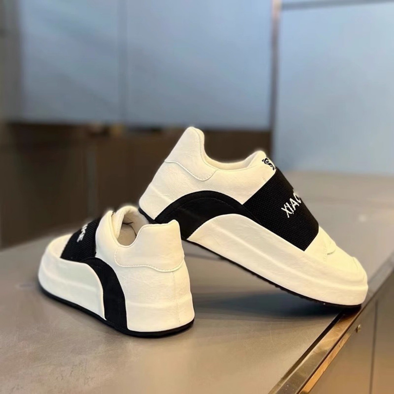 White winter fleece-lined style