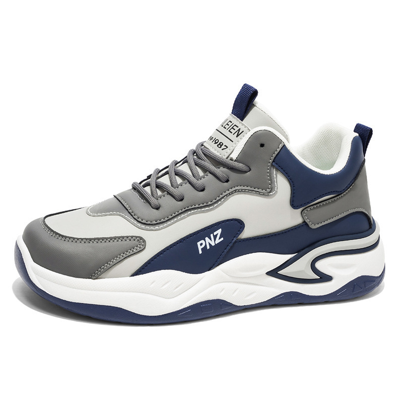 Zapatos casuales de hombre con plataforma acolchada y bloques de color 6