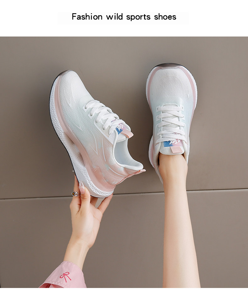 Atmungsaktive, gedämpfte Damen-Laufschuhe mit Schnürung detail 2