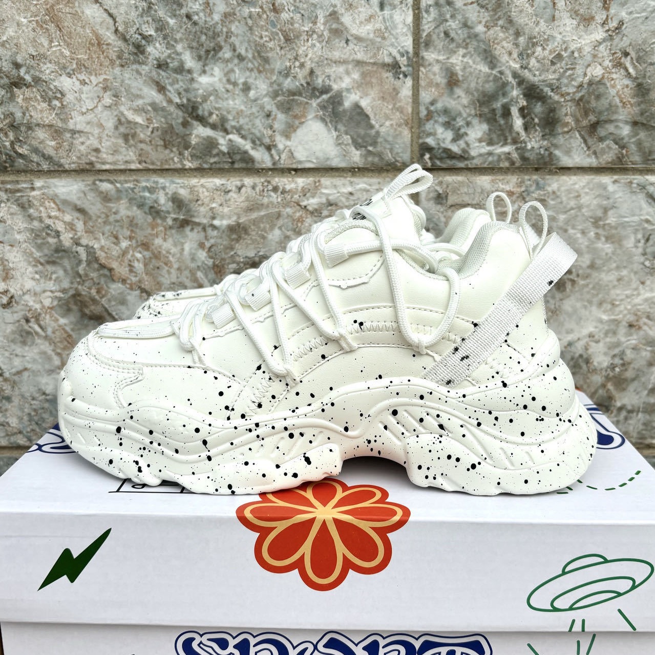 Chaussures casual unisexes à semelle plateforme épaisse et amortissante 5