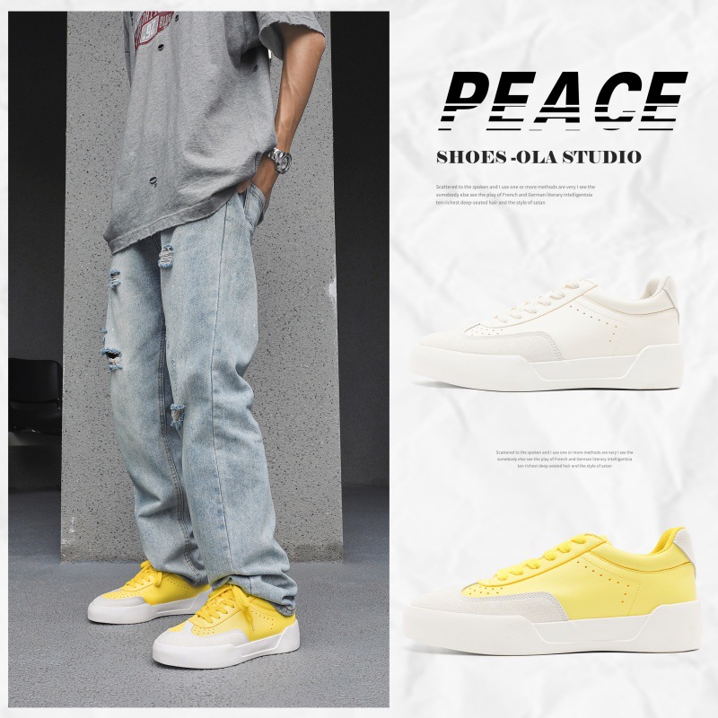 Chaussures casual à lacets respirantes pour homme au design colorblock 5