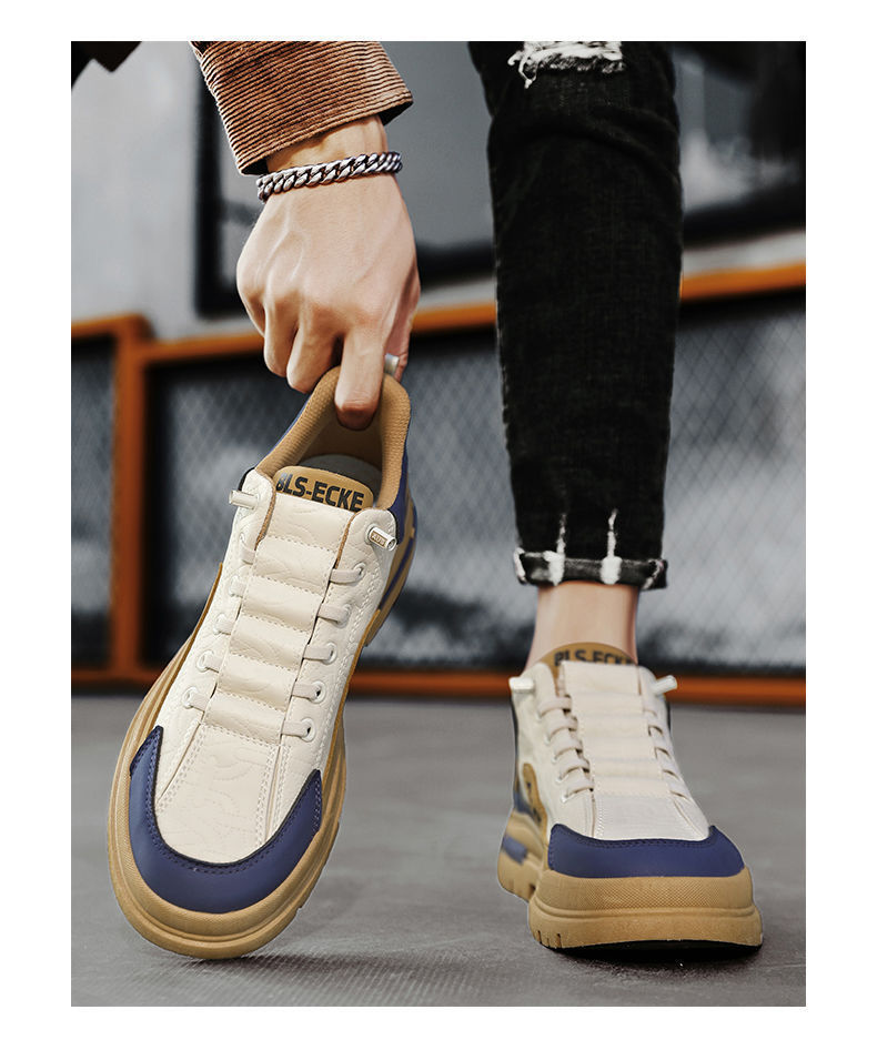 Chaussures Casual à Lacets et Antidérapantes pour Homme Style Colorblock detail 8