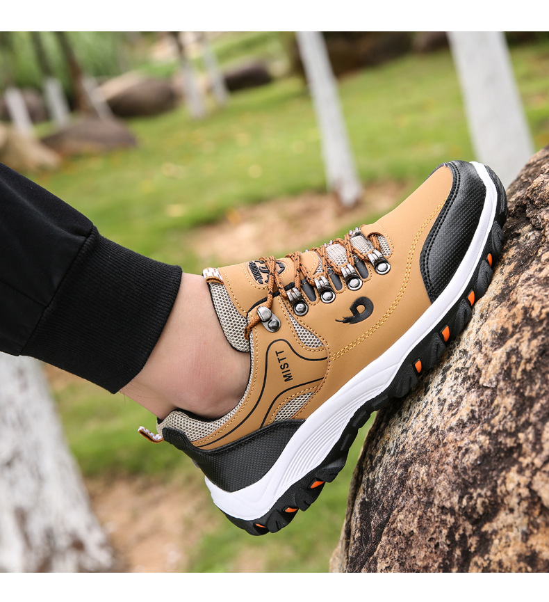 Scarpe sportive da uomo antiscivolo e traspiranti con lacci detail 3