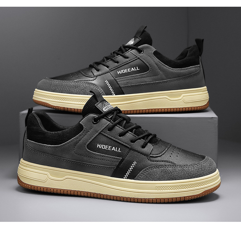 Men's Colorblock Lace-Up Casual Shoes detail 8