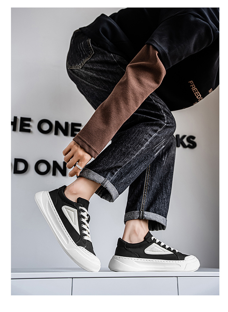 Chaussures casual pour homme en toile à plateforme et blocs de couleur detail 15