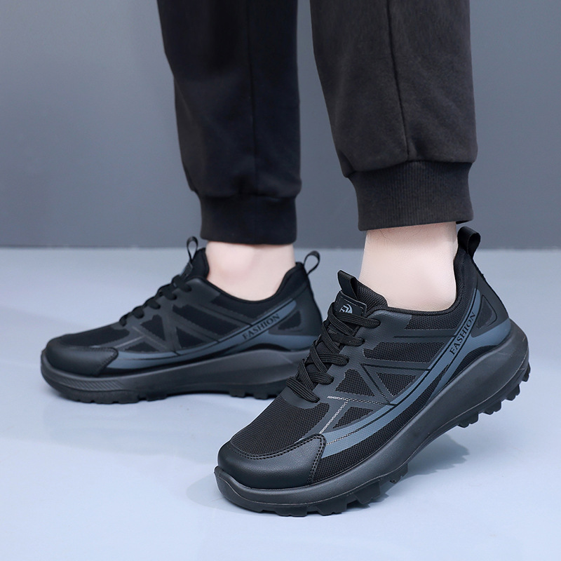 Baskets casual à lacets en mesh respirant pour homme 4