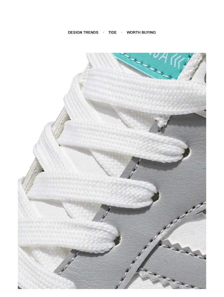 Zapatos casuales de hombre con cordones transpirables estilo color block detail 3