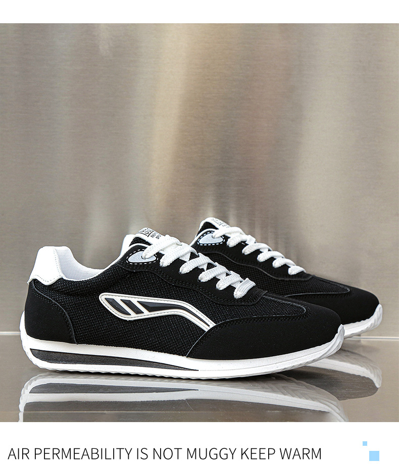 Baskets casual respirantes en mesh à blocs de couleurs pour homme detail 6
