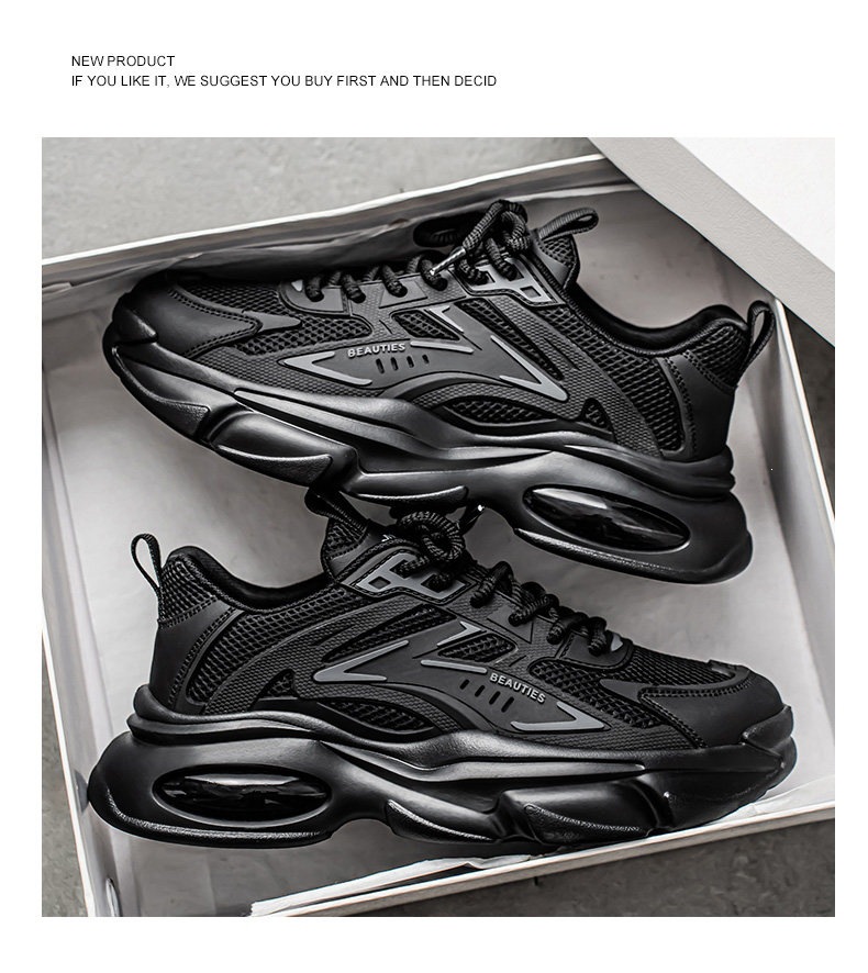 Sneakers da uomo con plateau ammortizzate in mesh traspirante detail 6