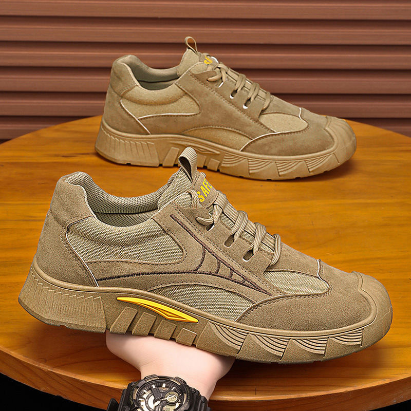 Atmungsaktive Herren-Freizeitschuhe aus Wildleder zum Schnüren 4