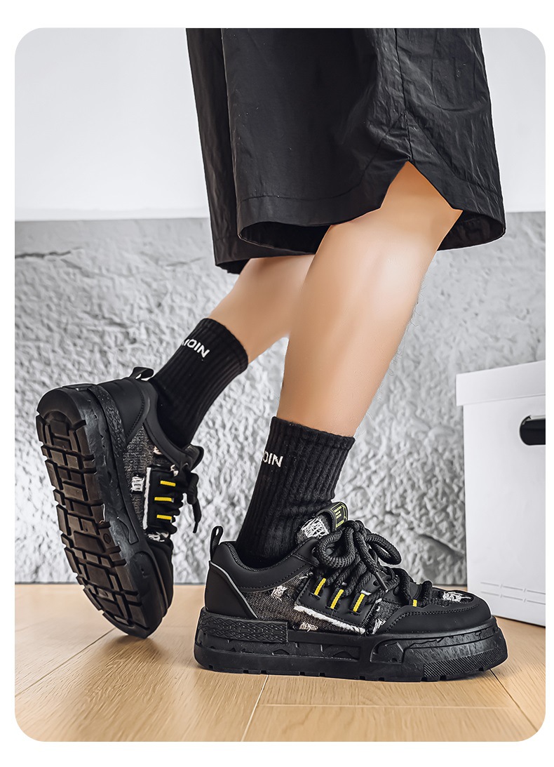 Scarpe casual chunky con plateau e lacci da uomo detail 5