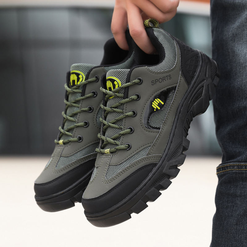 Atmungsaktive rutschfeste Herren-Sportschuhe zum Schnüren für draußen 3
