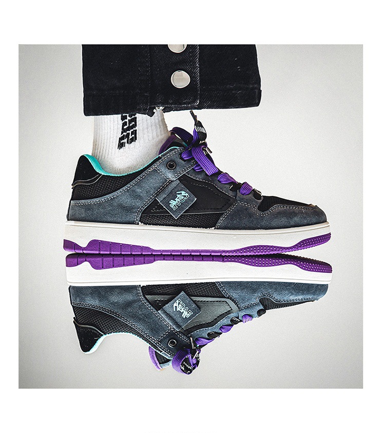 Chaussures de skate à lacets respirantes en mesh pour homme detail 9