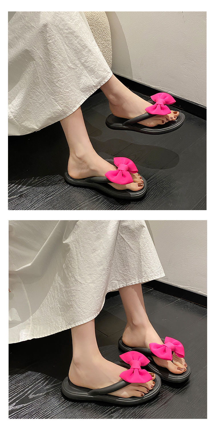 Women's Lightweight Soft-Sole EVA Bow Flip-Flops detail 4