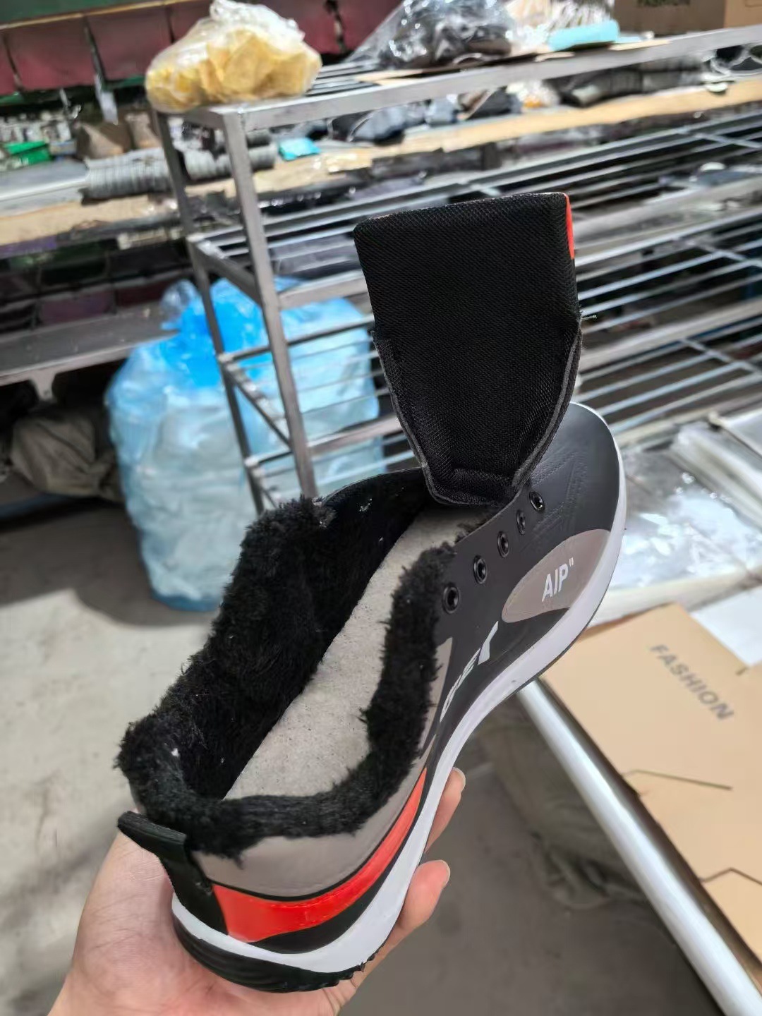 Casual herenschoenen met kleurvlakken en antislipzool detail 6