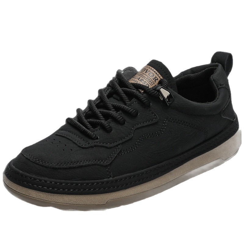 Herren Freizeitschuhe aus PU-Leder mit Schnürung & rutschfester Sohle 6