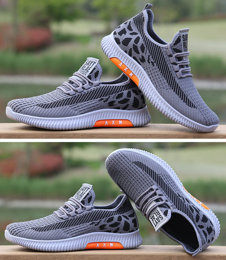 Zapatillas de running para hombre ligeras y transpirables de punto detail 10