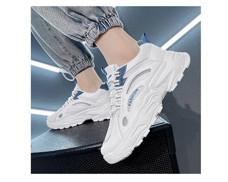 Men's Breathable Colorblock Platform Casual Shoes detail 5