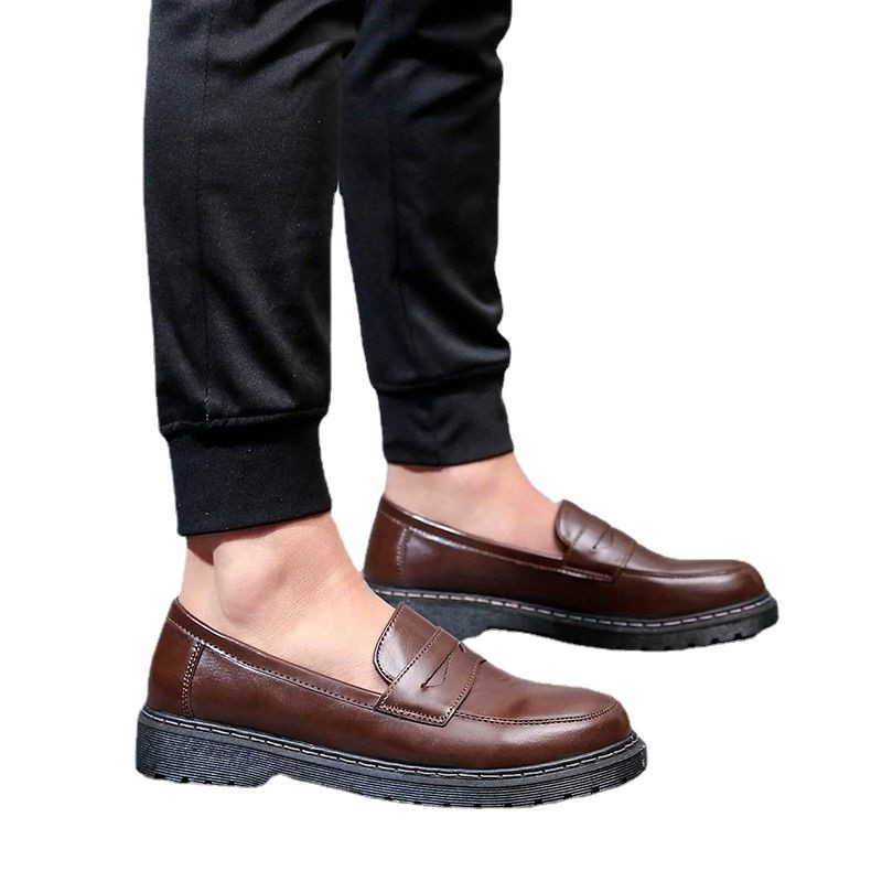 Unisex Vintage Slip-On PU Leather Casual Loafers 6