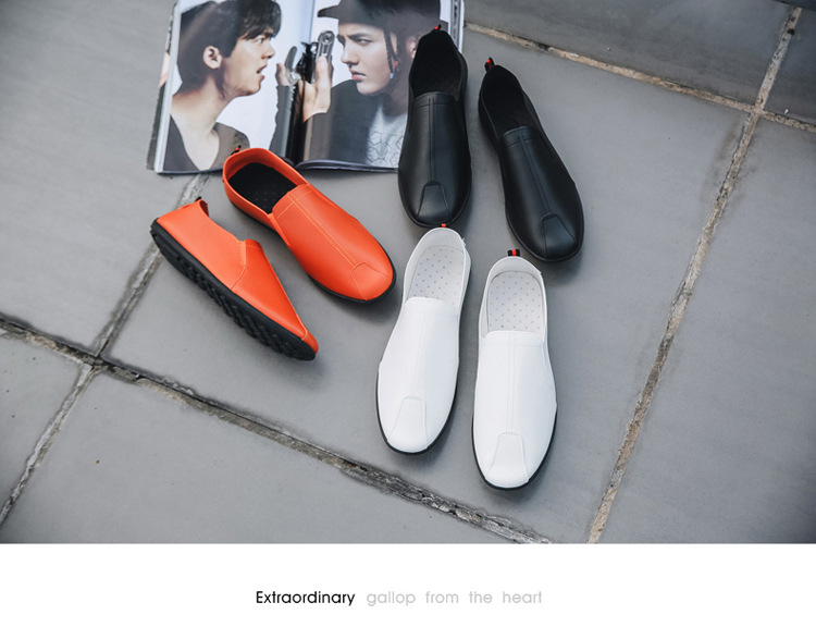 Men's Lightweight Slip-On PU Leather Casual Shoes detail 7
