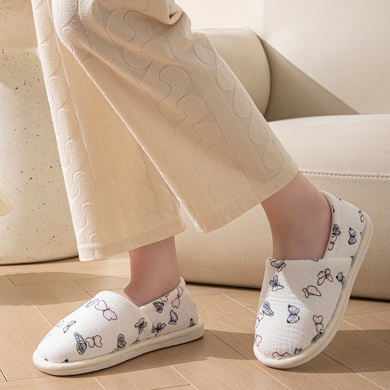 Women's Soft Breathable Cotton Slip-On Slippers 3