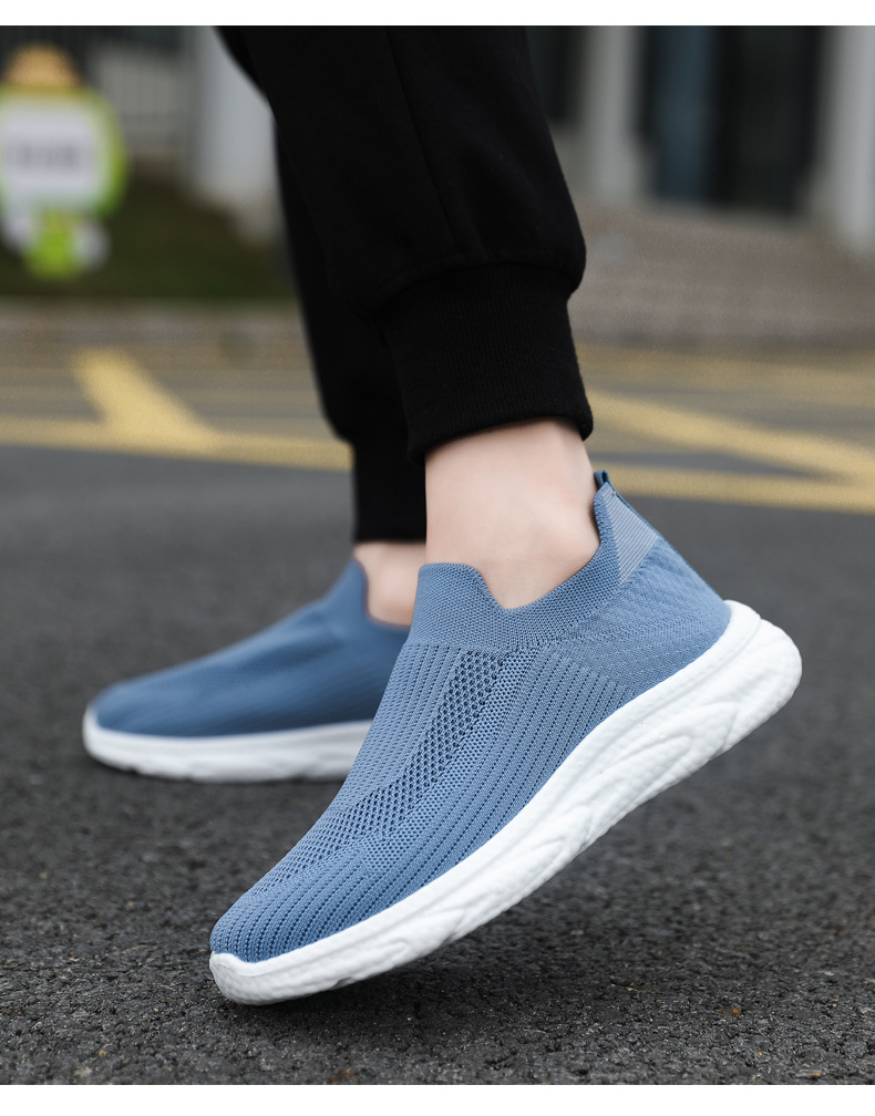 Men's Breathable Knit Slip-On Casual Shoes detail 8