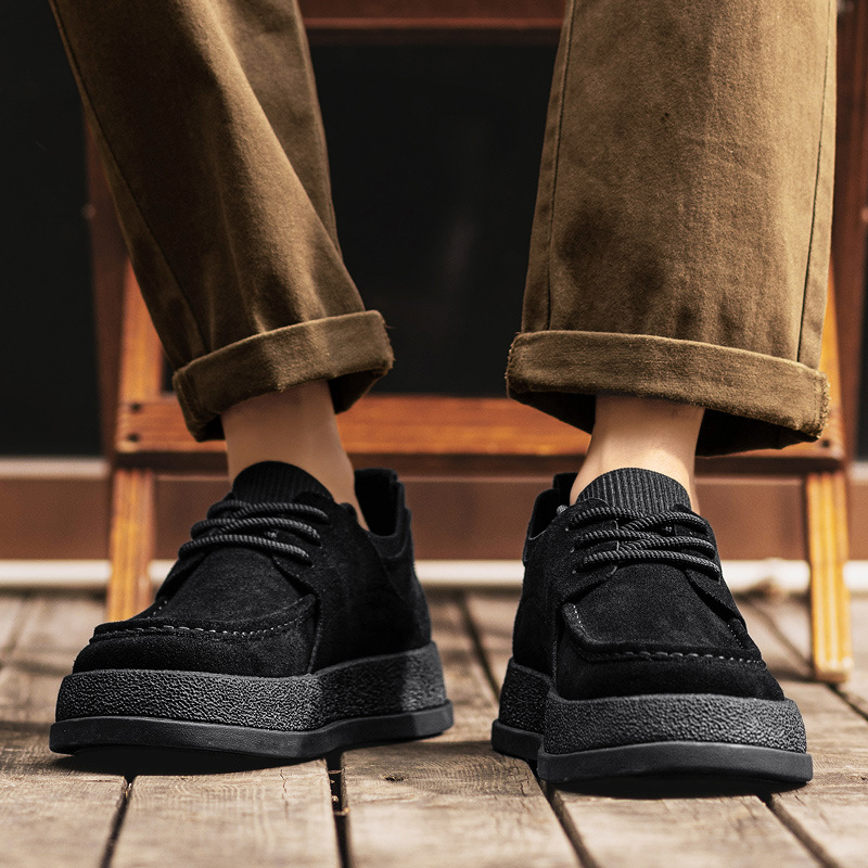 Men's Suede Cushioned Lace-Up Casual Shoes detail 7