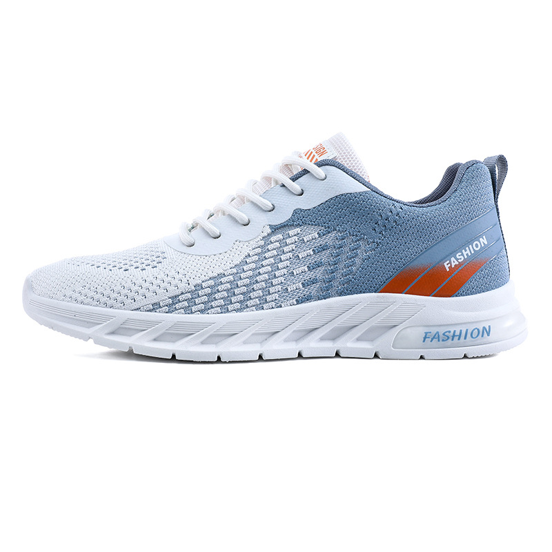 Men's Breathable Mesh Lace-Up Running Shoes detail 2