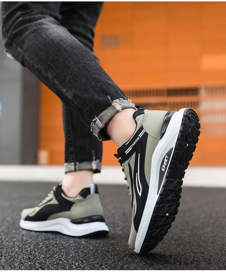 Atmungsaktive Herren Sneaker mit Dämpfung und Schnürung detail 2