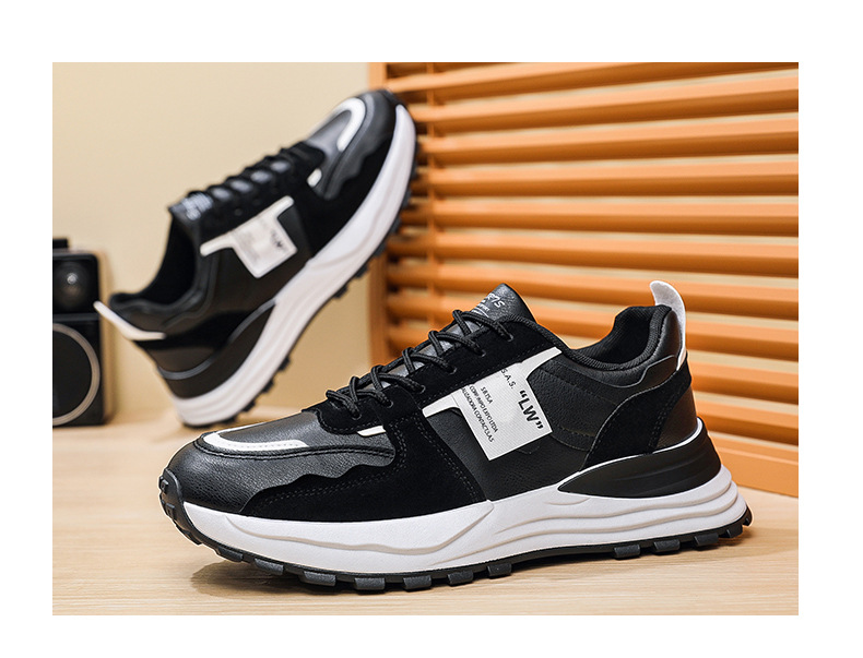 Schnürbare Freizeitschuhe im Colorblock-Design mit Plateausohle für Herren detail 5