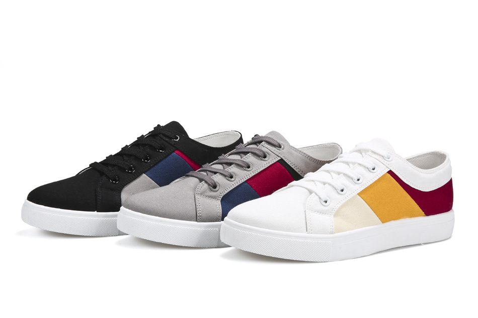 Scarpe casual stringate da uomo in tela traspirante detail 8